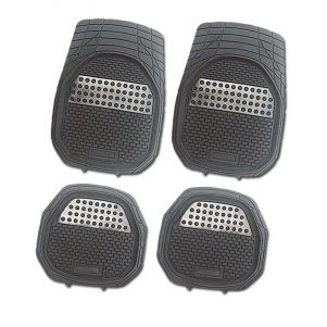 PVC Car Mat With Aluminium (Silver, Blue, Red, Carbon For Option)