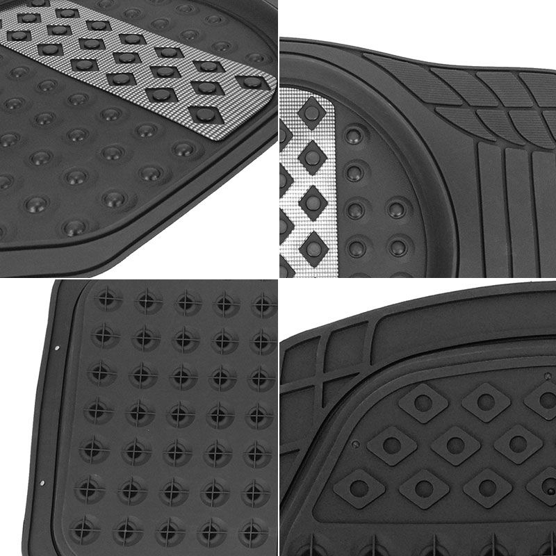 pvc with aluminum car mat design