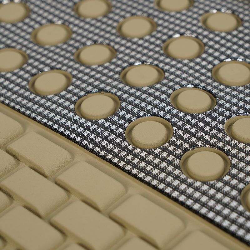 pvc with aluminum beige color