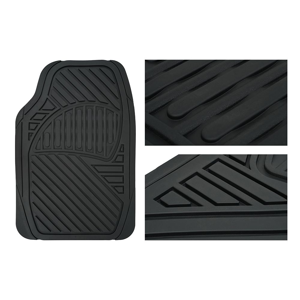 Car Universal Matt Pvc Automotive Accessories Auto Universal Rubber Floor Matting 4pcs Car Mats