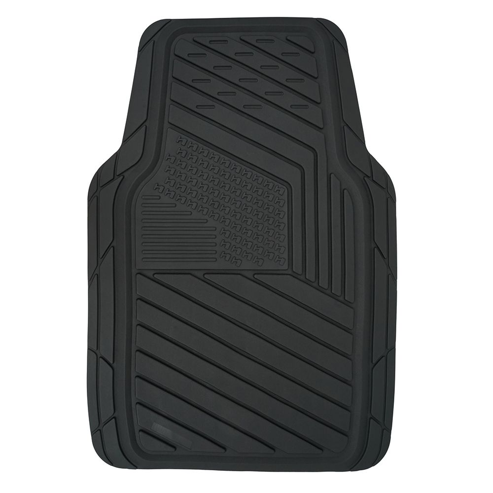 4 Piece All Weather Black Color Vehicle Universal PVC Rubber Car Floor Mat