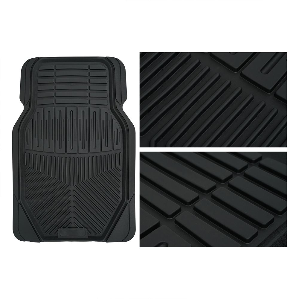 Factory Custom Car Accessories 4 Pcs car mats Pvc Car universal foot pad Fashion black auto mat