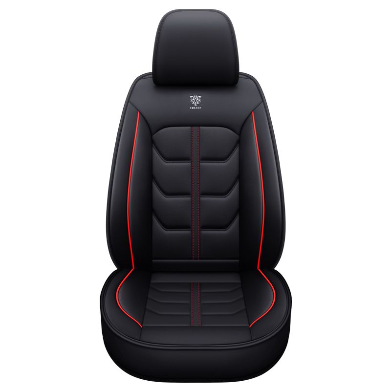 Car Accessories Custom Universal Sport Pu Leather Premium Faux Leather Automotive Front Back Car Seat Covers Full Set