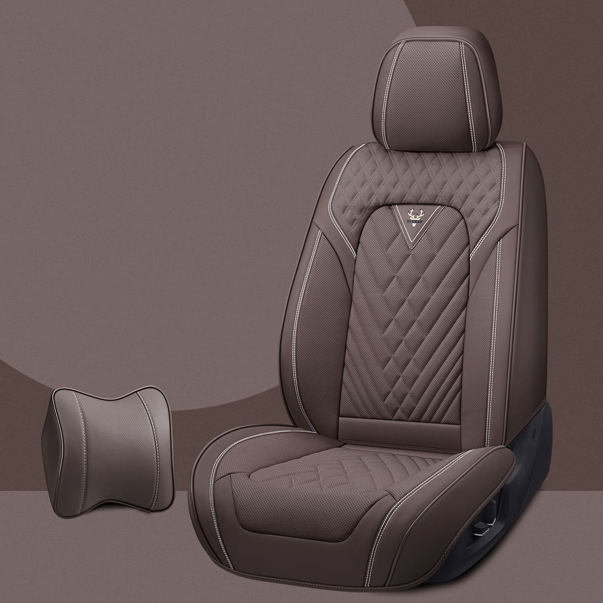 High Quality Custom Full-package Luxury 5D Car Seat Cushions 11 Pcs Universal PU Leather Seat Covers