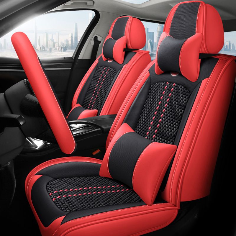 Wholesale universal size car interior cushion Pu Pvc Ice Silk Business Leather Car Seat Covers