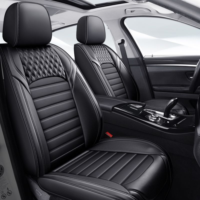 New Design High Quality Car Interior Accessories Luxury Universal PU Leather Edging 3D Suede Car Seat Covers