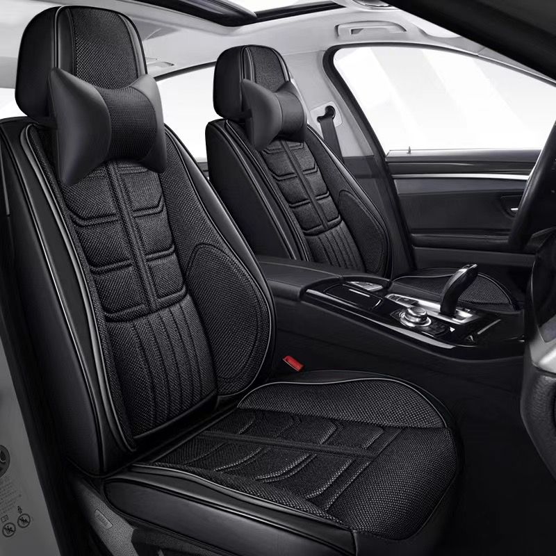 New Arrival Universal Breathable 5 Seats Protector Auto Luxury Leather Muscle Car Seat Covers