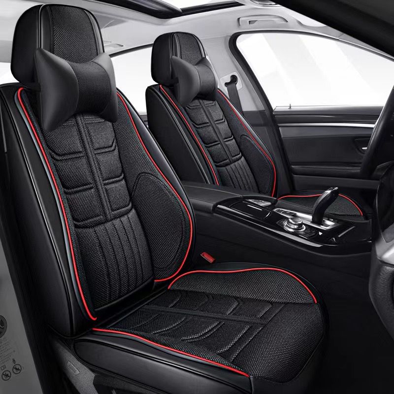 New Arrival Universal Breathable 5 Seats Protector Auto Luxury Leather Muscle Car Seat Covers