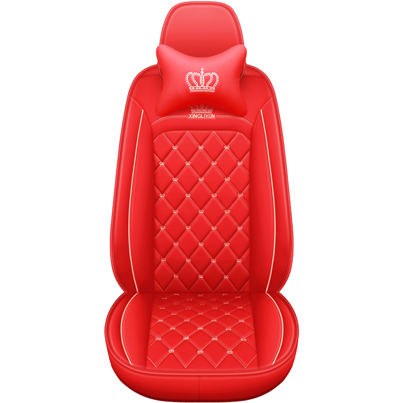 Car Accessories Luxury Full Set Universal Leather Car Seat Cover Waterproof Non-Slip Edge Wrapping Car Seat Protectors