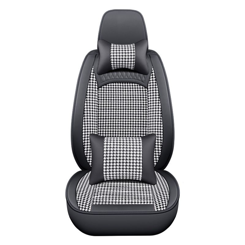 PVC Leather Luxury Sweat Car Seat Cover 5 Seats Full Set Car Seat Cover Accessories Vehicles
