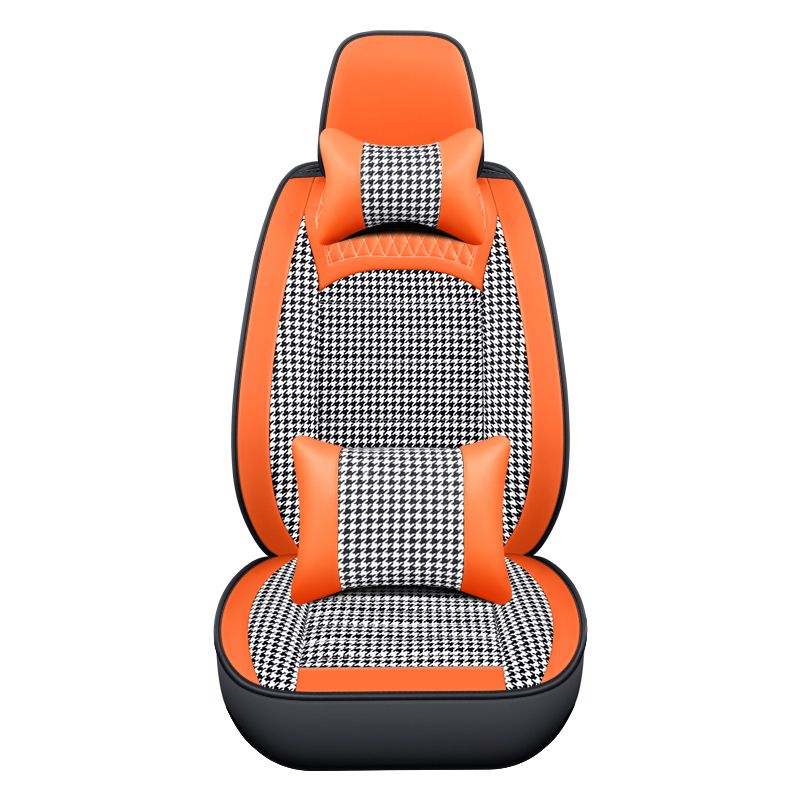 PVC Leather Luxury Sweat Car Seat Cover 5 Seats Full Set Car Seat Cover Accessories Vehicles